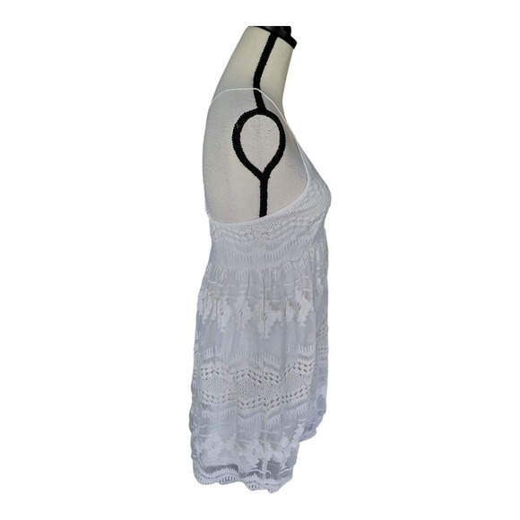 💕ladies cream design lab by lord & taylor sun dress size M - Picture 5 of 7